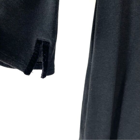 HORNY Toad Long Sleeve Black Crossover Wrap Dress - Picture 12 of 13